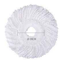 3 Pack Mop Head Replacement Spin Mop Replacement Head Microfiber Spin Mop Refills Easy Cleaning Round Shape Standard Size - 3pcs - 查看 2