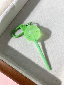 1个/8个可爱ABS塑料闪亮糖果棒棒糖造型装饰品，可用于背包、手提包、手机、钥匙链、派对礼品、春夏校园装饰 - 棒棒糖 - 查看 20