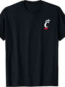 Cincinnati Bearcats Left Chest Icon T-Shirt. - Black - View 1