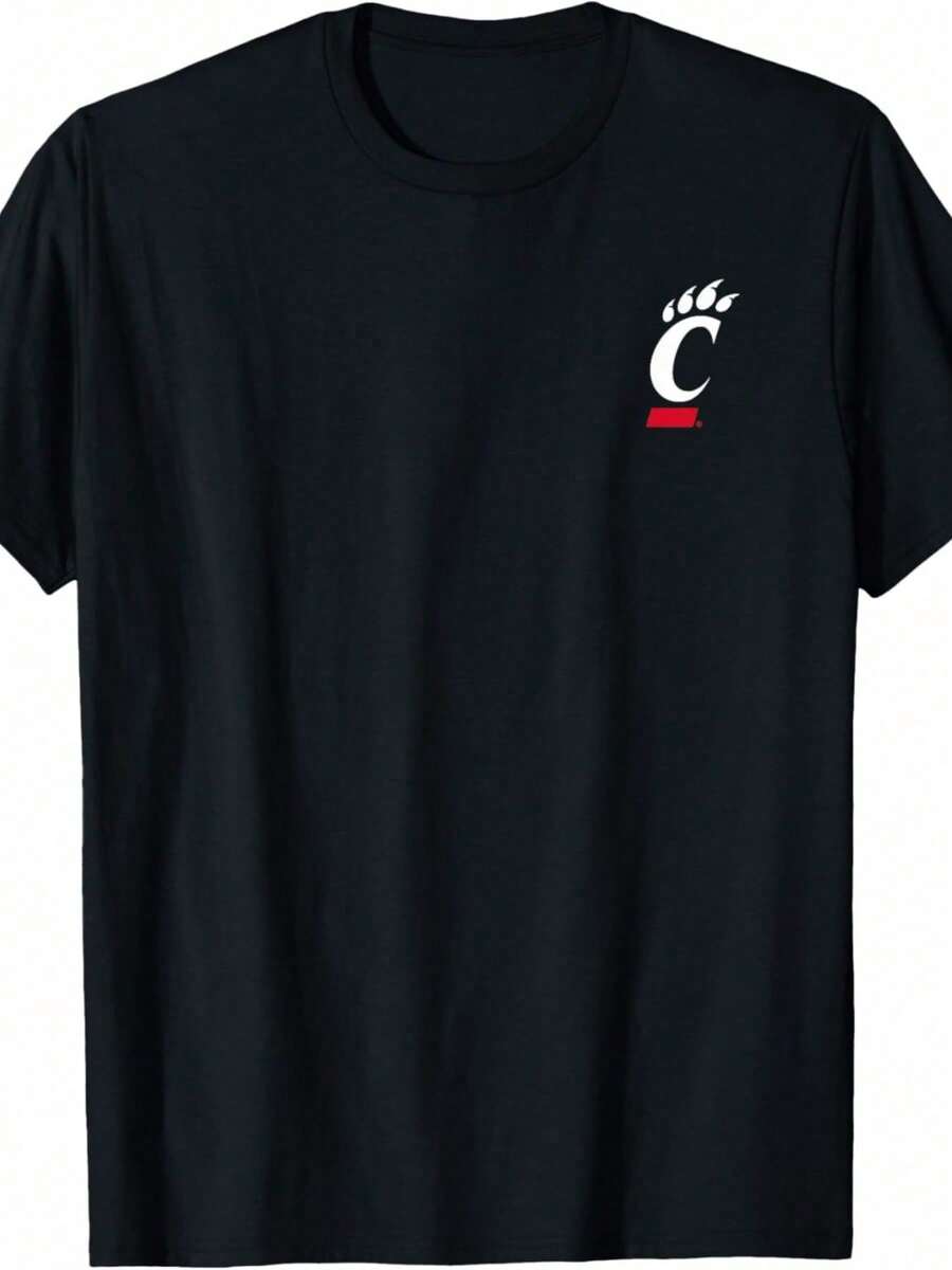 Cincinnati Bearcats Left Chest Icon T-Shirt. - Black - View 1