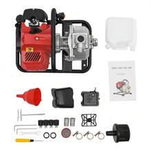 SanBouSi 43CC Water Transfer Pump Gasoline Engine Water Pump 2-Stroke Engine Water Pump - Red and Black - View 3