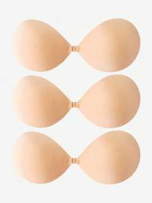 1件/2件装隐形提拉粘性文胸，无肩带隐形文胸，防水可重复使用硅胶乳贴，适用于婚礼、比基尼、沙滩派对礼服 - 彩色 - 查看 12