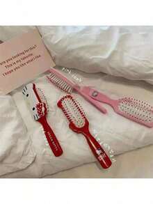 SANRIO 可爱猫咪卡通按摩毛刷，气垫宠物梳毛刷。由于工艺或运输问题，产品可能存在色差、划痕或轻微款式差异，请放心购买，不影响使用。 - 多色 - 查看 4