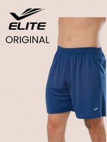 Kit Of 2 Men's Basic Bermuda Shorts For Soccer/Gym In Polyester - Elite Original - 1 Navy Blue - View 1