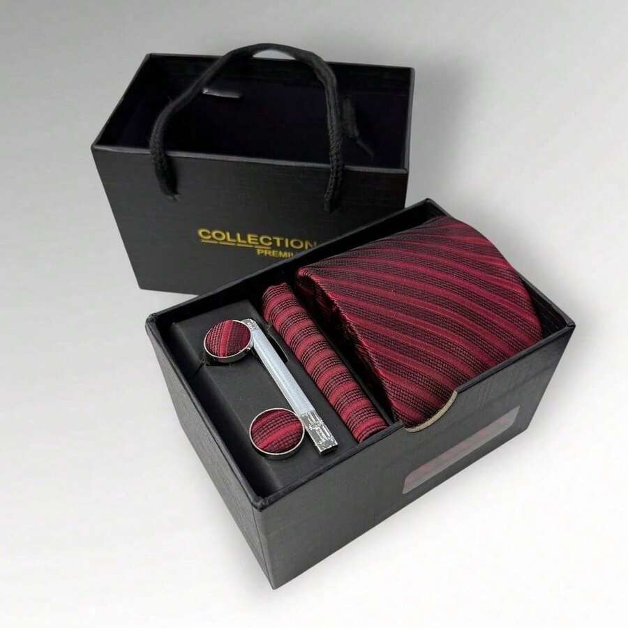 DOZE GOLDEN Premium Quality Traditional Tie Set For Events And Weddings. - 9 葡萄酒 - 查看 1