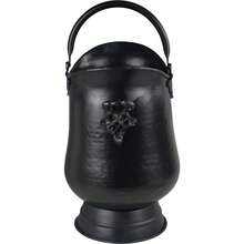 Elongated Tall Coal Scuttle Hod Bucket Antique Style With Casted Handles - Multicolor - View 2