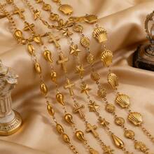 1M Stainless Steel Hip-Hop Punk Hollow Ocean Shell Beach Party DIY Jewelry Necklace Bracelet Jewelry Making Suitable For Women To Wear - Shell Chain - View 1