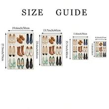 1幅黑白复古高跟鞋墙面艺术帆布画，复古高跟鞋海报，奢华鞋履装饰，北欧风格高跟鞋装饰，适用于客厅、卧室、办公室，可作礼物，带框或不带框 - 彩色 - 查看 7