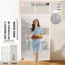 Màn chống muỗi từ tính mới năm 2026, chiều rộng 100/120/140cm, chiều dài 240cm - Chất liệu lưới mịn, màn chống muỗi dạng lều có nam châm toàn bộ, có thể đóng riêng lẻ cho ban công, dễ dàng lắp đặt (Đen/Trắng) Màn cửa chống muỗi mùa hè - màu đen - Xem 25