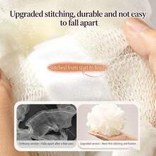 Nueva esponja de jabón para baño, nunca se desintegra, puede contener jabón, bolsa de red para espuma, herramienta de baño especializada - Ver 2