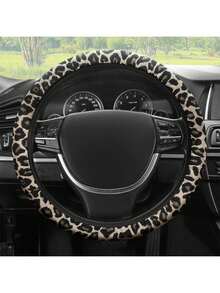 Leopard Print Car Steering Wheel Cover | Soft & Breathable, Protect Your Steering Wheel In Style - Various - View 15
