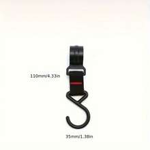 5pcs Detachable Storage Hooks, Heavy Duty Outdoor Camping Hooks - Black - View 4