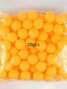 5/10/20/50pcs 40mm Matte Yellow & White Durable PP Material Ping Pong Balls, Rust-Resistant For Adult Practice And Recreation - Multicolor - View 7