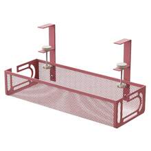 Khay quản lý dây cáp bàn làm việc không cần khoan, lưới kim loại kẹp cố định, khay đựng dây cáp gọn gàng dưới bàn cho gia đình, văn phòng và quán internet, màu đen. - Nhiều màu - Xem 9