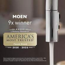 Moen  Eco-Performance Handshower Detachable Round Shower Head with Magnetix Docking System 60" Hose Matte Black 220H2EPBL - Ducha de mano de rendimiento ecolgico - Ver 3