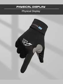 New Silky Fiber Material Men's Gloves, Suitable For Outdoor Cycling, Fishing, Anti-Slip, UV Protection Full Finger Gloves, Applicable For Boating, Kayaking, Sports Design, Lightweight Gloves, Premium Fabric, Durable Material, Sports Gloves, Fishing Gloves, Outdoor Enthusiasts, Kayaking And Fishing Lovers - Multicolor - View 8