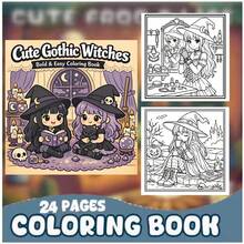 1 Cute Gothic Witch Coloring Book 24 Sheets (120gsm Thick Paper) Upgraded Deluxe Edition (Suitable For Easter, Thanksgiving, Christmas, New Year And Valentine's Day Gifts) - Single Piece - View 5