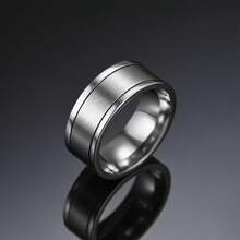 1枚不锈钢旋转戒指，可玩性高，时尚百搭，适合日常休闲佩戴，也可作为生日礼物、派对礼物、朋友礼物、周年纪念礼物、订婚戒指等，男女皆宜。 - 彩色 - 查看 1