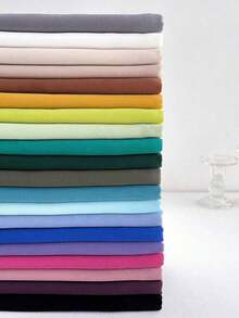 1pc Lightweight Chiffon Solid Color Scarf, Women Hijab Simple Versatile Decorative Shawl For Sun Protection - Blue - View 2