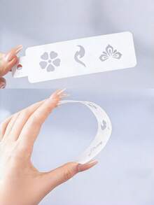 Bộ 1 khuôn dập lông mày hình hoa rỗng kiểu Trung Quốc, khuôn dập trán vẽ tay cổ điển, bảng vẽ trang điểm sân khấu. Thích hợp cho các bữa tiệc, sự kiện trường học, hẹn hò, mua sắm và nhiều dịp khác. - Nhiều màu - Xem 7