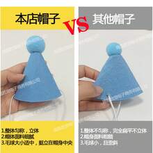 Pet Birthday Hat, Bib Decoration, Saliva Towel, Ins-Style Dog Happy Birthday Set, Small Size - Mũ sinh nhật màu hồng - Xem 4