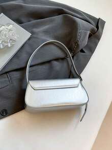 2026 New Fashion Bag, Niche Gothic Style Cross Baguette Bag, Chic Ladies' Handbag, Retro Versatile Underarm Shoulder Bag - Multicolor - View 12