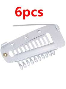 50PCS/20PCS/15PCS/10PCS/6PCS Hot Selling Clips Hat Veil Scarf Fixing Clips Wig Hairpiece Elastic BB Clips - Silver - View 11