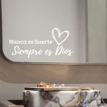 Pegatina de texto inspirador positivo "Nunca te rindas". Pegatina reutilizable de PVC con adhesión electrostática, adecuada para baño, espejo, tocador, puerta, ventana y decoración del hogar. - Pegatinas de texto - Ver 10