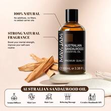 1瓶100毫升/3.38液盎司精油，MAYJAM高级精油，适用于护肤、香薰机、加湿器、按摩、DIY蜡烛、芳香疗法按摩浴，薰衣草、香草、茉莉、尤加利、薄荷、肉桂、松针精油 - scent - 查看 28