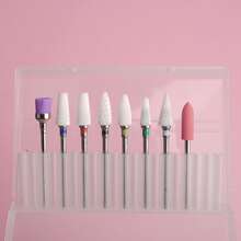 20Pcs 3/32'' Ceramic Carbide Drill Bits For Nails, Nail Bits For Nail Drill, Nail Drill Bit Set For Cuticle Remover Manicure Pedicure - Multicolor - View 4