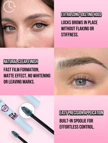 Misslyn 1pc Sculpting Invisible Eyebrow Gel, Lightweight Jelly Texture, Non-Sticky, Halloween Makeup - #01 - View 4