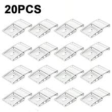 20pcs LED Strip Light Connector Clips, Lamp Strip Fixing Clamps - Transparent - View 7