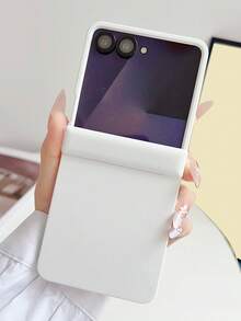 Galaxy Z Flip 7/Z Flip6/Z Flip 5/5G Luxury Shockproof Matte Magnetic Phone Case, Sturdy Back Cover Protective Shell - White - View 2