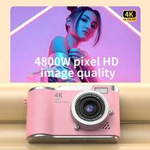Entry-Level Reversible Screen CCD Camera, 1080P 2.4" Screen Portable Camera, Rechargeable CCD Camera With 32G Memory Card And Multi-Filter Modes. Outdoor Portable Anti-Shake Smart Zoom Digital Camera - View 4
