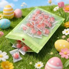 50/100 Túi kẹo tự dán màng ngọc trai Macaron, bán trong suốt, có lỗ treo, thích hợp làm quà tặng nhỏ, trang sức, quà tặng lễ Phục sinh, đám cưới, tiệc tùng. - Xem 4