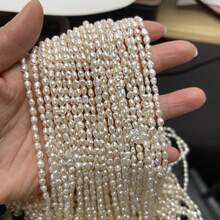 1 Strand Natural Freshwater Baroque Pearl Asymmetrical Rice Shape Beads, Suitable For Jewelry Making DIY Necklace Bracelet Crafts Accessories For Women And Men - Multicolor - View 21