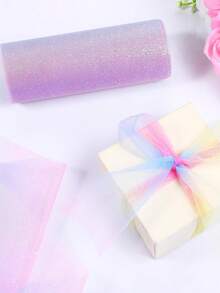 Cuộn vải voan cầu vồng lấp lánh màu hồng, kích thước 6 inch x 10 yard, thích hợp làm khăn trải bàn, chân váy bàn, dải ruy băng ghế, đồ thủ công may vá, quà sinh nhật, tiệc mừng, đám cưới. - Vải tuyn cầu vồng - Xem 8