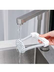 2 piezas Prensador manual de patatas, herramienta de prensado de alimentos para hacer puré, para uso doméstico, prensador de camote - Multicolor - Ver 7