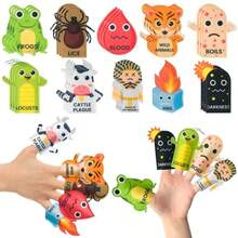 Gmdhtd Plague Finger Puppets - 30pcs Ten Plagues Felt Finger Puppet Making Kit For Make Your Own Hand Tosys For  Pesach Seder  Toy Party Supplies 10 Stylesmcfyfj - As Pic - View 2