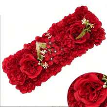 1 Set de Decoración de Arco de Boda con Flores Artificiales, Flores de Bienvenida, Decoración de Mesa para Recepción de Fiesta, Arreglo Floral para Hogar, Jardín y Exterior - Multicolor - Ver 9