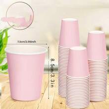 20/40pcs Macaron Pink Baking Cups, Large Capacity Thick Oil-Proof Heat-Resistant Cupcake Liners, High-Quality Dessert Cups For Home Baking, Party, Wedding, Graduation And Other Gatherings - Pink - View 9