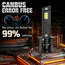 S&D H1 LED Lights Bulbs Canbus 60000LM 100w Headlight With Fan H1 Turbo Lamps Car Headlights Plug & Play 6000K 12V - A - View 3