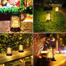 2/4pcs Solar Hanging Outdoor Lanterns, IPX5, 600mAh Long-Lasting Battery, Super Bright Imported LEDs, High-Efficiency Solar Panel, 30 Warm White Fairy Lights, Vintage Mason Jar Design For Yard, Patio, Wedding & Christmas Decor - Gói 4 - Xem 9