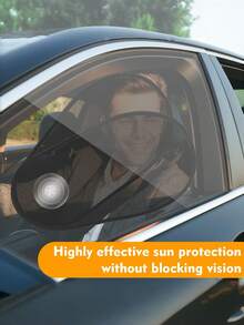 Tấm che nắng cửa sổ xe hơi điều chỉnh đa năng – Màn lưới xoay 180° với giá đỡ hút chân không, thiết kế gập gọn, chống tia UV và giảm nhiệt, tầm nhìn thoáng đãng cho người lái, tấm che nắng gắn bằng giác hút - Tấm che nắng cửa sổ bên - Xem 3