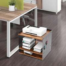 Printer Stands - สีน้ำตาลและสีดำ - ดู 5