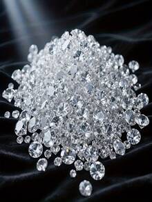 3000顆人造鑽石裝飾品，閃亮模擬鑽石，花瓶填充物，壓克力寶石，桌面散佈水晶，桌上裝飾，適用於婚禮、生日派對、新娘派對、母親節，透明玻璃珠花瓶填充物 - 套裝 - 查看 3