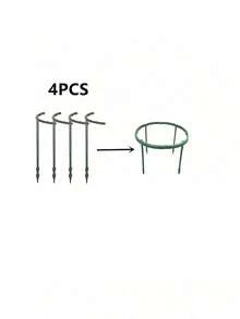 Plastic Semi-Circular Plant Support, Plant Support Rack, Plastic Cage Rack, Indoor/Outdoor Small Plant Support Ring, Garden Flower Support Rack, Climbing Rack, Semi-Circular Potted Plant Support, Plastic Ring Plant Support, Suitable For Potted Plants - Multicolor - View 10