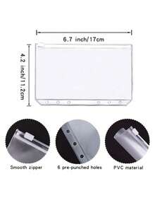 1个A6预算活页夹，带现金信封，现金储蓄记事本预算计划PU皮革笔记本活页夹，带2个A6活页夹口袋，现金装袋信封系统 - 多色 - 查看 5