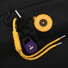 1pc Fitness Keychain For Gym Lovers Premium Gift Sports Enthusiasts Accessories For Workout Bags Water Bottles Heart-Shaped-Shaped Buckle - Multicolor - View 11