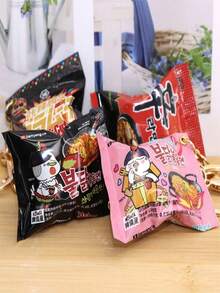 Móc khóa hình gói mì Ramen mini, mặt dây chuyền hình búp bê hoạt hình màu hồng dễ thương hình mì cay, móc khóa xe hơi cá nhân hóa ngộ nghĩnh, đồ trang trí ba lô, quà tặng sinh nhật, đồ chơi. - Nhiều màu - Xem 2